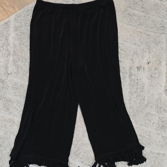 Chico's Pants - NWT! Chico's Black Crop Pant with Tassel!